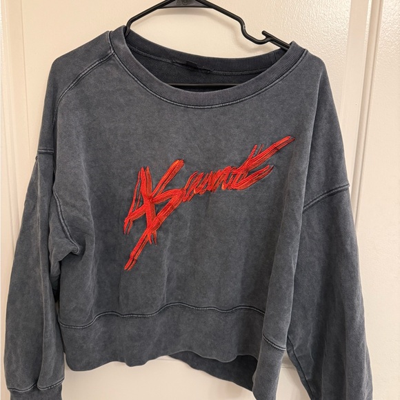 All Saints Tops - All Saints Gray Crewneck Sweatshirt